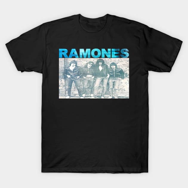 Retro Ramones Band T-Shirt by trippy illusion